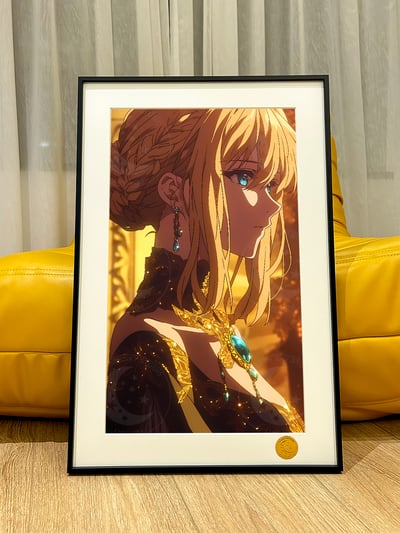 【週邊】星空工作室－紫羅蘭永恆花園 金光薇爾莉特 裝飾畫1