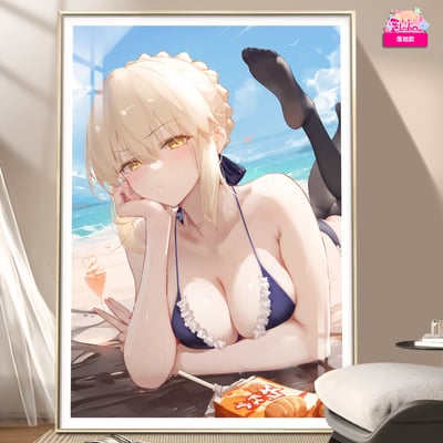 【週邊】阿喵畫社-沙灘 吾王saber6