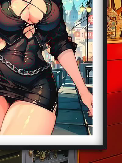 【週邊】巴洛克－拳皇 Shermie 裝飾畫＆冰箱貼3