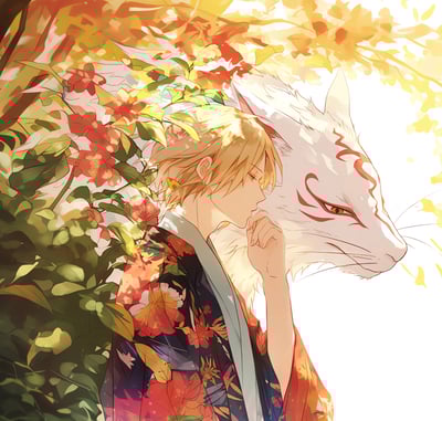 【週邊】H2工作室-夏目友人帳 夏目貴志斑貓咪老師動漫二次元裝飾畫3