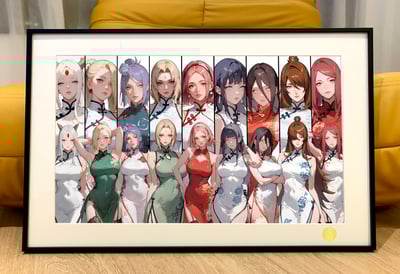 【週邊】星空工作室－火影忍者 火影女團 裝飾畫2