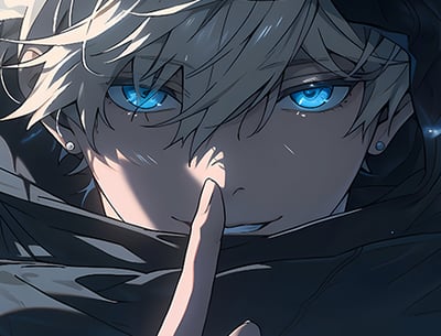 【週邊】巴洛克－咒術迴戰 咒術五條悟 裝飾畫&冰箱貼2