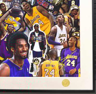 【週邊】H2工作室-科比布萊恩 NBA湖人隊小飛俠黑曼巴科比裝飾畫5