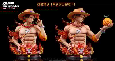 【海賊王】UNO工作室-艾斯胸像3
