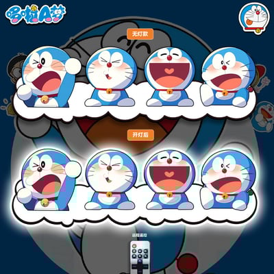 【週邊】阿喵畫社-多啦A夢燈帶畫1