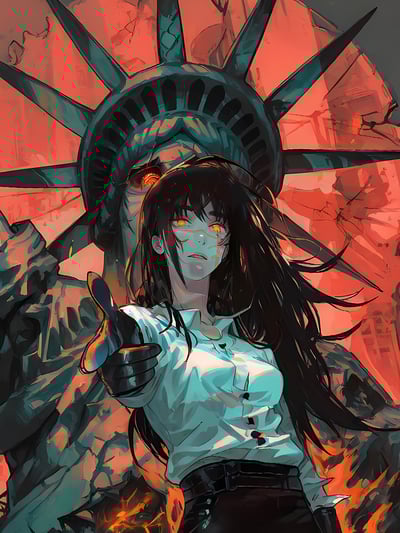 【週邊】星空工作室－電鋸人 三鷹朝 裝飾畫4