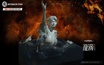 【原創授權】西瓜工作室-世界流向系列 雕塑 第二彈 漩渦vortex5