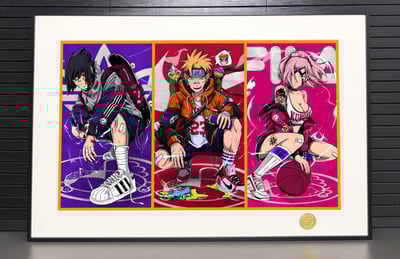 【週邊】H2工作室－火影忍者 嘻哈三人組 裝飾畫2