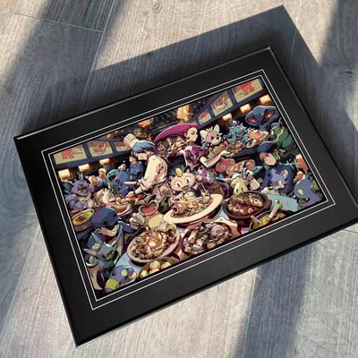 【週邊】千鳥社-精靈寶可夢迷你丘喵喵果然翁火箭隊裝飾畫5