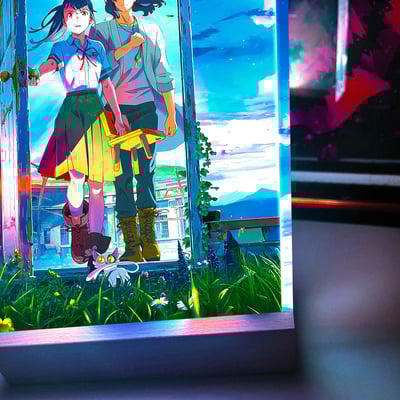 【週邊】阿喵畫社-鈴芽之旅發光特效磚4