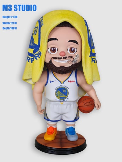 【運動明星】M3工作室-史蒂芬 庫裡 2.0勇士 Q版1