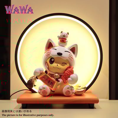 【寶可夢】WAWA studio-招財系列 皮卡丘變裝招財貓1