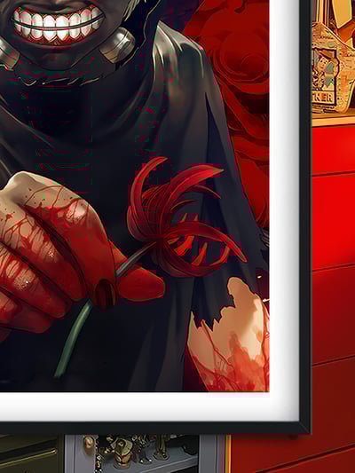 【週邊】巴洛克－東京喰種 彼岸花金木研 裝飾畫&冰箱貼3