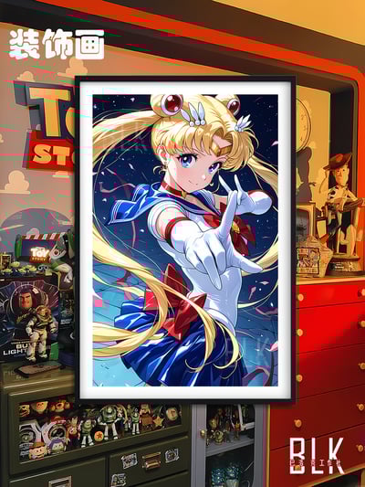 【週邊】巴洛克－美少女戰士 水手月亮 裝飾畫&冰箱貼1