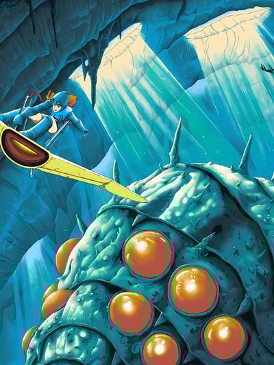 【週邊】星空工作室－宮崎駿 風之谷 王蟲 裝飾畫4