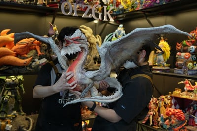 【魔物獵人】DragonFrontierStudio-怪物獵人祖龍（大尺寸加燈版本）8