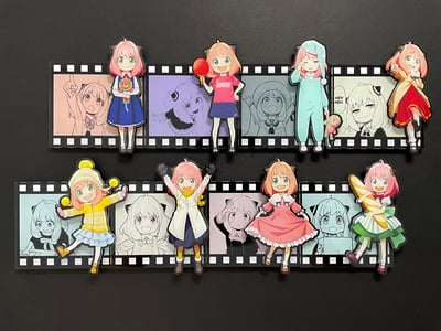 【週邊】萌萌匠-間諜過家家阿尼亞組合冰箱貼1