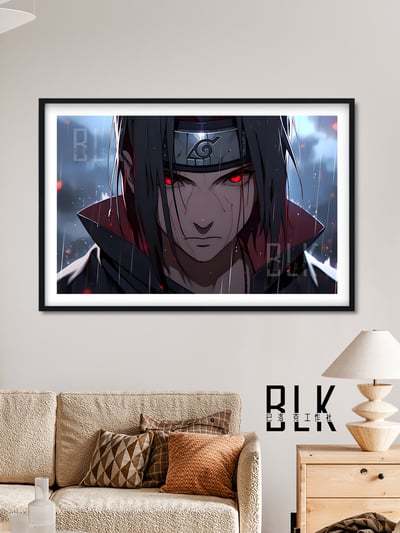 【週邊】巴洛克－火影忍者 雨夜鼬 裝飾畫&冰箱貼4