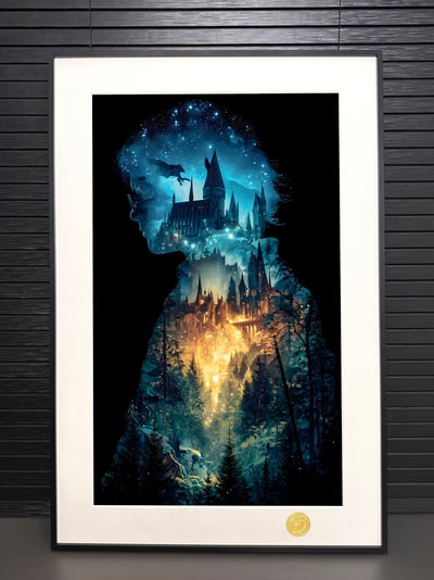 【週邊】H2工作室-哈利波特 霍格華茲火焰杯Harry Potter裝飾畫2