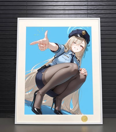 【週邊】H2工作室－蔚藍檔案 制服 一之瀨明日奈 裝飾畫2