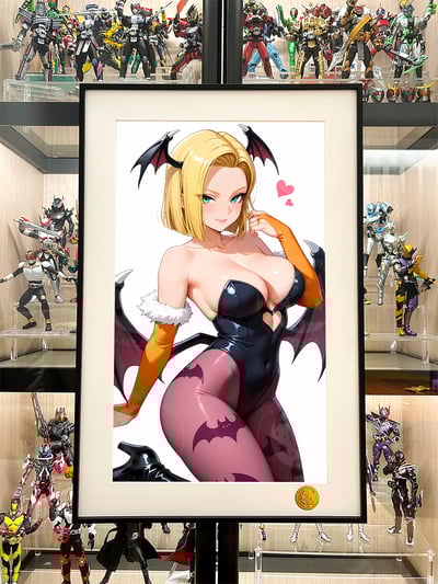 【週邊】星空工作室-小惡魔18號 七龍珠人造人Android拉姿麗lazuli克林裝飾畫2