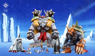 【數碼寶貝】創世工作室-人物角色 第二彈 城戶丈（阿助）&布加獸&比芝獸&數碼蛋8