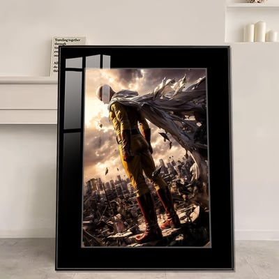 【週邊】橘子工作室－一拳超人 琦玉 無敵威壓背身版 裝飾畫1