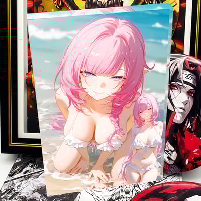 【週邊】阿喵畫社-海風吹吹 愛莉希雅透明卡磚1