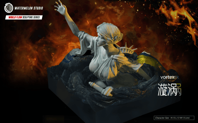 【原創授權】西瓜工作室-世界流向系列 雕塑 第二彈 漩渦vortex6