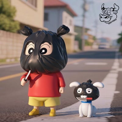 【蠟筆小新】牛子工作室-打劫小新3