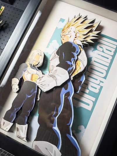 【週邊】DMC 醉猴組-貝吉塔&特南克斯 立體裝飾畫5