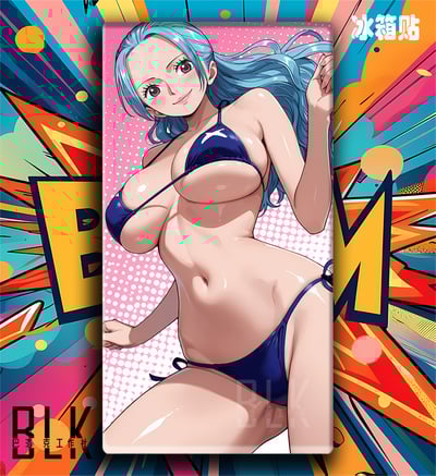 【週邊】巴洛克－海賊王 泳裝薇薇 裝飾畫 & 冰箱貼2