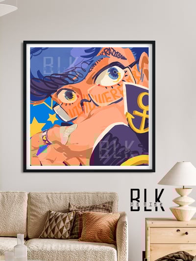 【週邊】巴洛克－JOJO的奇妙冒險 東方仗助 裝飾畫 & 冰箱貼3