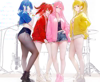 【週邊】H2工作室－孤獨搖滾 結束樂隊 裝飾畫3