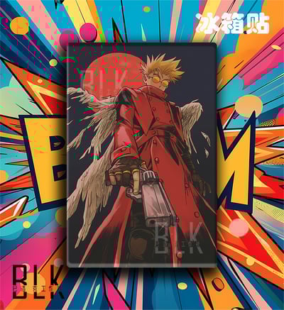【週邊】巴洛克－槍神Trigun 槍神 裝飾畫＆冰箱貼5