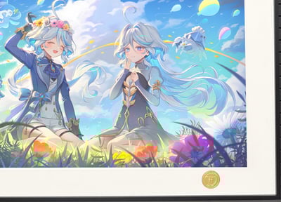 【週邊】H2工作室－原神 水神 芙寧娜 裝飾畫4