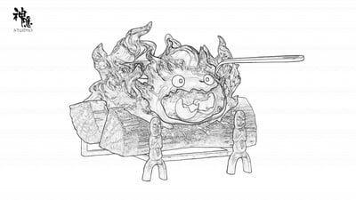 【宮崎駿】神隱工作室-遇見系列 舌尖上的火苗擺飾13