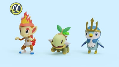 【寶可夢】EC-Studio-寶可夢圖鑑 禦三家可愛系列 第二彈1