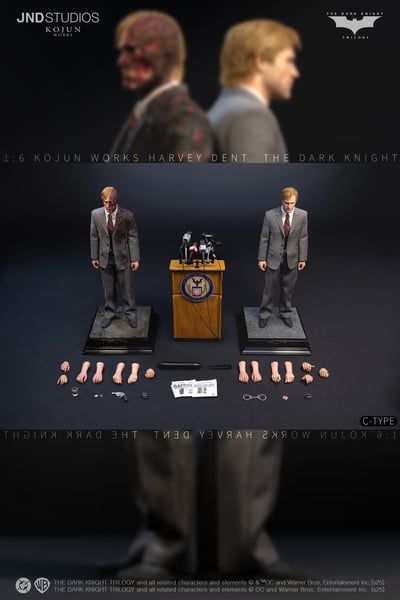 【正版授權】JND STUDIOS-蝙蝠俠黑闇騎士 雙面人 哈維丹特21