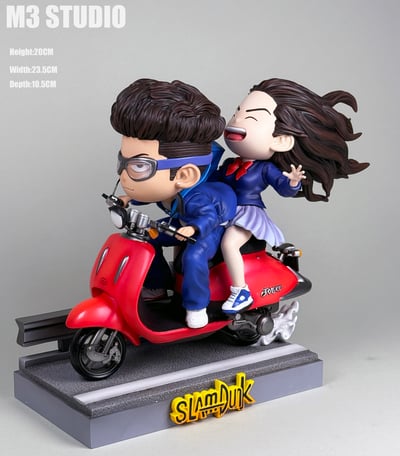【灌籃高手】M3工作室-Q版 宮城 彩子 騎行 電動車1