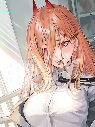 【週邊】巴洛克－鏈鋸人 白衣帕瓦 裝飾畫&冰箱貼3