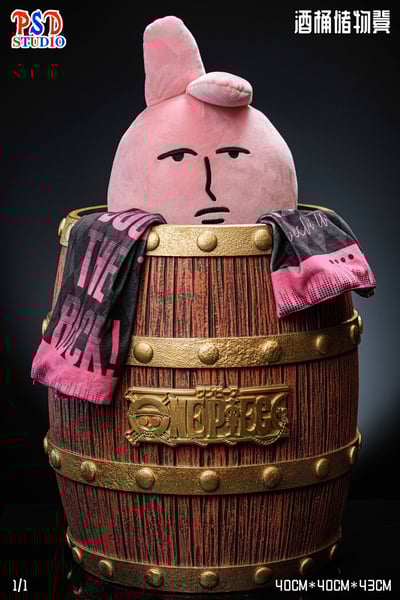 【海賊王】PSD STUDIO－東京塔草帽團主題擺件 酒桶儲物凳5