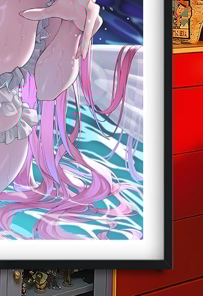 【週邊】巴洛克－勝利女神：NIKKE 水池桃樂絲 裝飾畫＆冰箱貼3