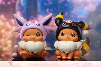 【寶可夢】咖馬Come On Studio-q版伊布變裝系列 02 變裝日月伊布1