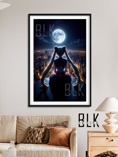 【週邊】巴洛克－美少女戰士 月亮美少女 裝飾畫&冰箱貼4