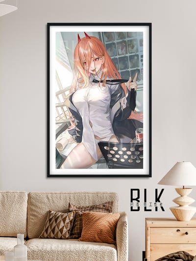 【週邊】巴洛克－鏈鋸人 白衣帕瓦 裝飾畫&冰箱貼2