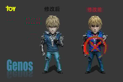 【一拳超人】TOY工作室-動漫IP主角共鳴 一拳超人系列 第二彈 傑諾斯4