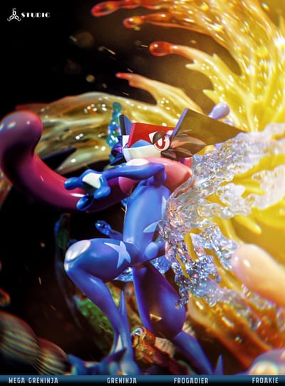 【寶可夢】666撒旦-MEGA忍蛙巨型飛水手裡劍全員出陣3