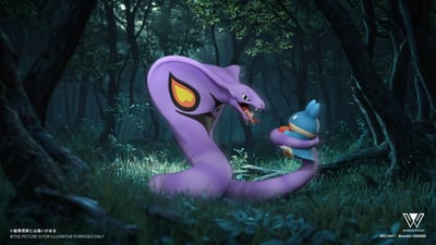 【寶可夢】玩得Wonder studio-阿柏怪進化組 君主蛇進化組4