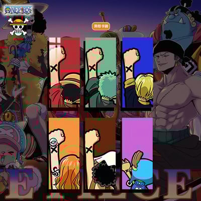 【週邊】阿喵畫社-海賊團經典背影6宮格1